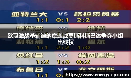 欧冠激战基辅迪纳摩迎战莫斯科斯巴达争夺小组出线权